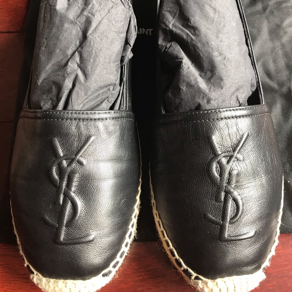 YSL Black Espadrilles